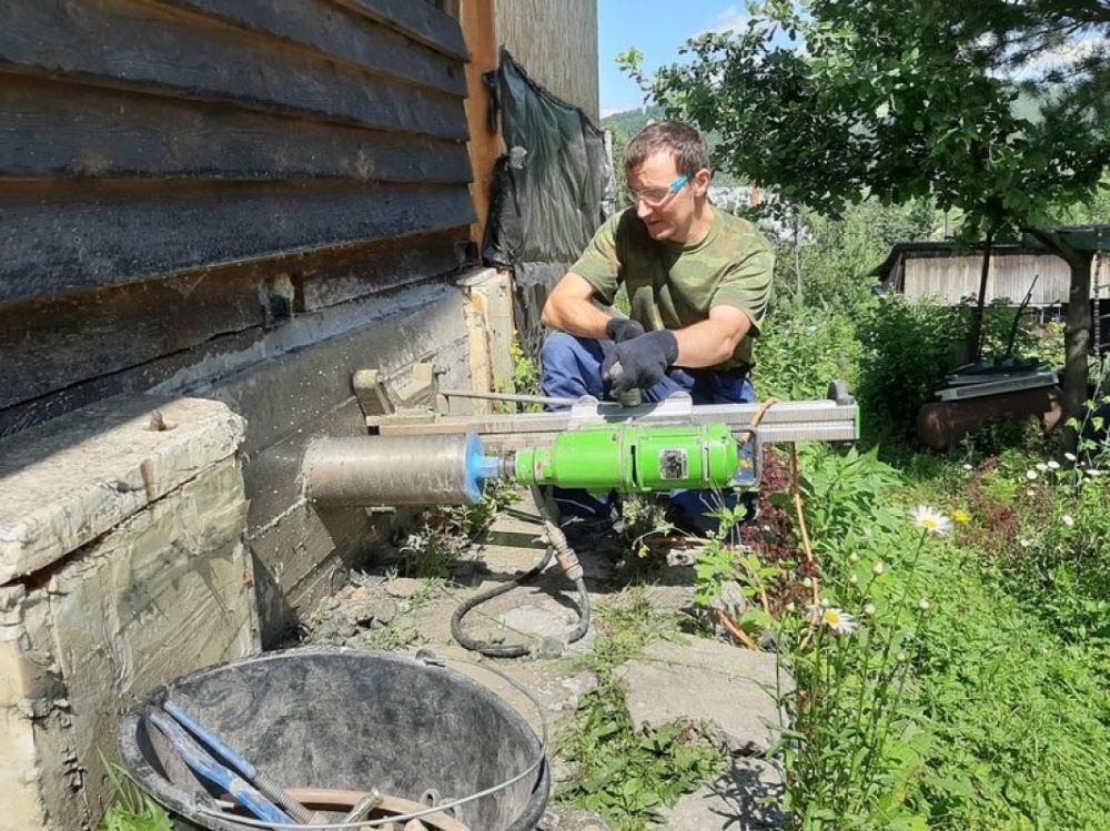 Сверление продухов и отдушин в фундаменте дома стоимость - Междуреченск