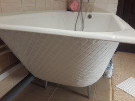 Отделка чугунной ванны мозаичной плиткой стоимость - Новокузнецк