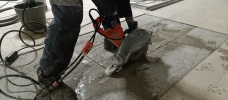 Алмазная резка бетона и кирпича